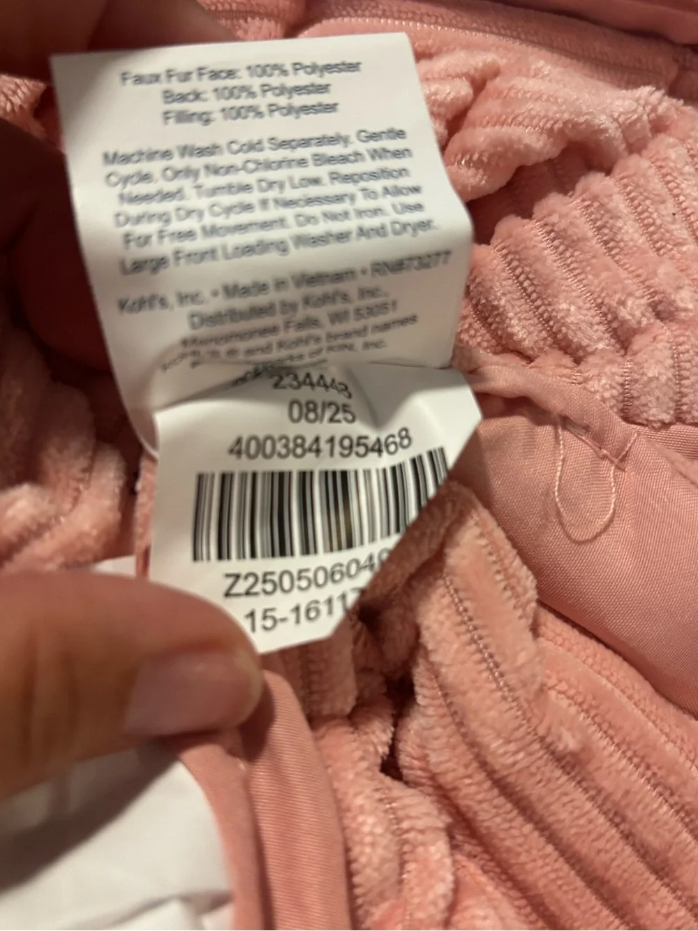 The Big One Reversible Plush Comforter - Blush